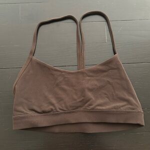 NWOT Lululemon Flow Y Bra, Espresso, 6